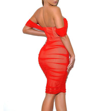 Load image into Gallery viewer, ALICIA MESH CORSET DRESS