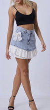 Load image into Gallery viewer, BOW JEAN SKIRT