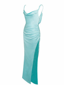 TIFFANY SATIN MAXI DRESS