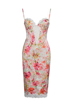 Load image into Gallery viewer, FLORANCE SATIN CORSET DRESS