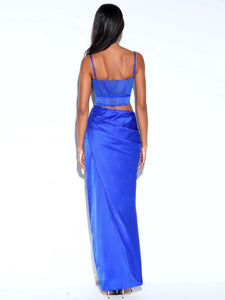 FREYA MAXI SATIN DRESS