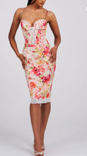 Load image into Gallery viewer, FLORANCE SATIN CORSET DRESS