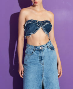 DARE DENIM BUSTIER