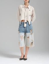 Load image into Gallery viewer, MY WAY DENIM SHORTS