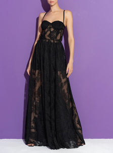 CAROLINE LACE MAXI DRESS