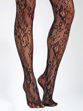 Load image into Gallery viewer, LACE FLORAL PRINT TIGHTS