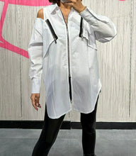 Load image into Gallery viewer, SKULL ZIP UP SHIRT