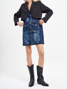 PIPPA DENIM BLAZER DRESS