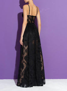 CAROLINE LACE MAXI DRESS