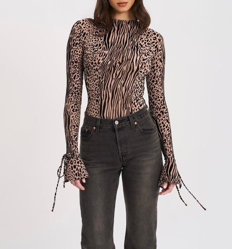 IBERA ANIMAL PRINT BODYSUIT