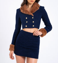 Load image into Gallery viewer, WYLDA BOUCLE WOOL SKIRT