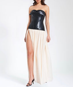 MAAYAN VEGAN LEATHER DRESS