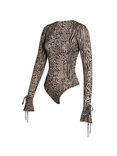 Load image into Gallery viewer, IBERA ANIMAL PRINT BODYSUIT