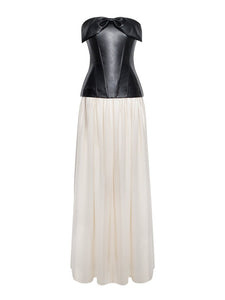 MAAYAN VEGAN LEATHER DRESS