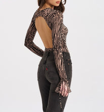 Load image into Gallery viewer, IBERA ANIMAL PRINT BODYSUIT
