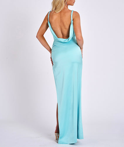 TIFFANY SATIN MAXI DRESS