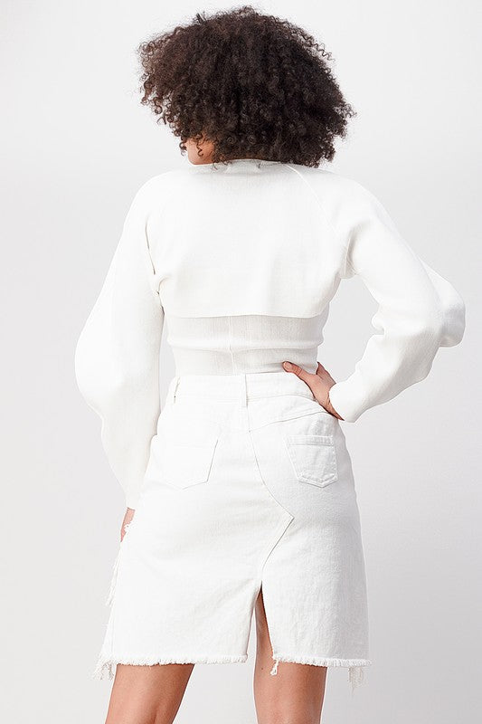 CARRO DENIM SKIRT – Papion Toronto - Main Image