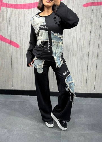 EDGY DENIM PANTS