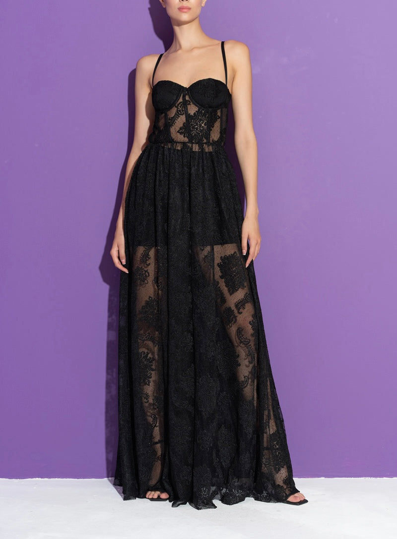 CAROLINE LACE MAXI DRESS Papion Toronto CAROLINE LACE MAXI DRESS Papion Toronto