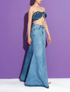 DARE DENIM BUSTIER