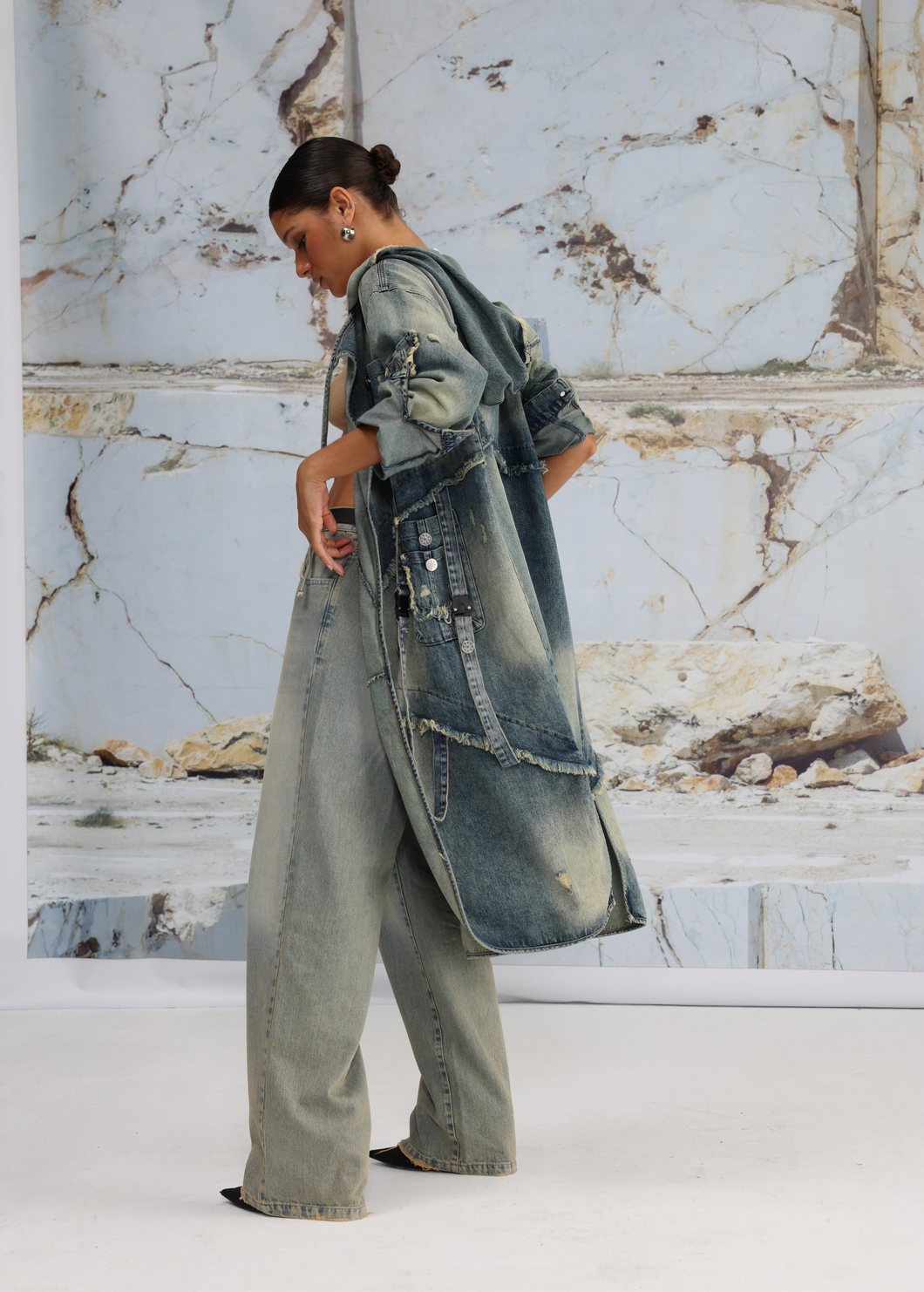 STREET STYLE DENIM CARDIGAN