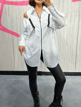 Load image into Gallery viewer, SKULL ZIP UP SHIRT