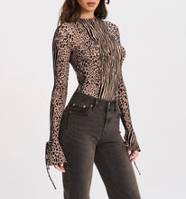 Load image into Gallery viewer, IBERA ANIMAL PRINT BODYSUIT
