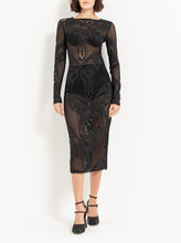 Load image into Gallery viewer, BUTTERFLY MIDI DRESS