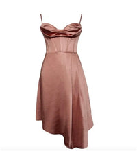 Load image into Gallery viewer, SWEET SATIN CORSET DRESS