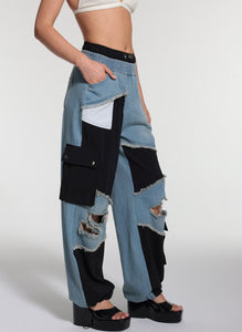 YARA DENIM JOGGERS