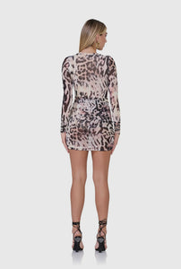 CAT WALK MINI DRESS
