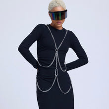 Load image into Gallery viewer, CHAINS ON ME MIDI DRESS