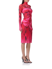 Load image into Gallery viewer, ROSE MESH DRESS