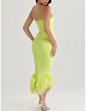 Load image into Gallery viewer, STELLA FEATHER DRESS