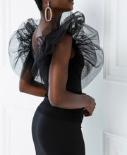 Load image into Gallery viewer, Sleeveless-blouse-detailed-with-tulle.jpg