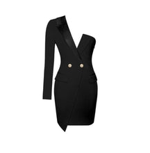 Load image into Gallery viewer, POWER PLAY TUXEDO DRESS