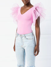 Load image into Gallery viewer, Sleeveless-Tulle-Blouse.jpg