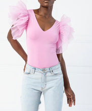 Load image into Gallery viewer, Sleeveless-Tulle-Blouse.jpg