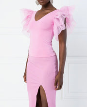 Load image into Gallery viewer, Sleeveless-Tulle-Blouse.jpg