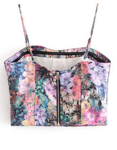 Load image into Gallery viewer,  Women-Floral-bustier-top .jpg