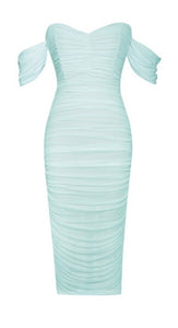 RUSHA MIDI DRESS