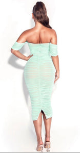 RUSHA MIDI DRESS