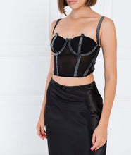 Load image into Gallery viewer, Women-Glitter -Mesh-Top.jpg